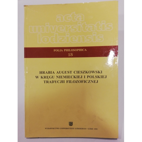 Acta Universitatis Lodziensis, Folia Philosophica nr 13/1999
