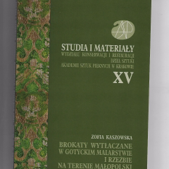 Brokaty wytłaczane w gotyckim malarstwie i rzeźbie na terenie Małopolski
