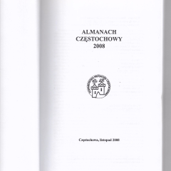 Almanach Częstochowy 2008