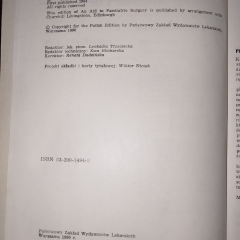 Poradnik chirurgii dziecięcej