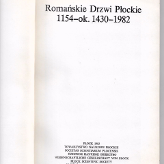 Romańskie Drzwi Płockie 1154-ok. 1430-1982 
