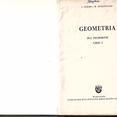 Geometria dla techników część I