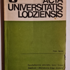 Ceruloplazmina  człowieka, świni, i krowy. Stabilność i alternatywna droga działania