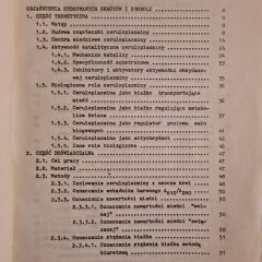 Ceruloplazmina  człowieka, świni, i krowy. Stabilność i alternatywna droga działania