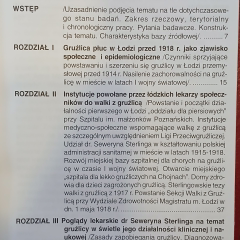 Gruźlica płuc w Łodzi od schyłku wieku XIX do 1918 r. Z dziejów walki z chorobą                       