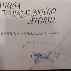 Z lamusa warszawskiego sportu